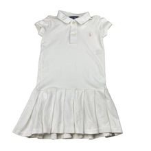 Load image into Gallery viewer, Girls Ralph Lauren, drop waist box pleat polo dress, FUC, size 4, L: 52cm