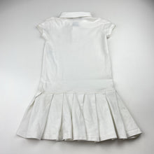 Load image into Gallery viewer, Girls Ralph Lauren, drop waist box pleat polo dress, FUC, size 4, L: 52cm
