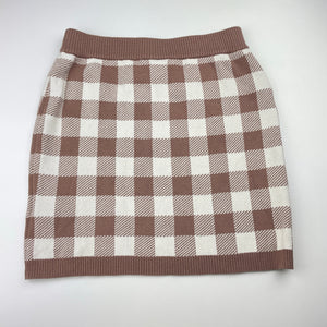 Girls Seed, cotton blend knit skirt, elasticated, L: 38cm, light marks, FUC, size 12,  
