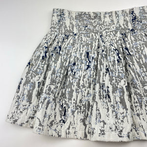 Girls Child by Petals Ink, Designer lined woven skirt, Made in Aus, L: 35.5cm, W: 29.5cm across, FUC, size 7,  