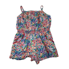 Load image into Gallery viewer, Girls Monsoon, lightweight coral cotton summer playsuit, FUC, size 5-6,  