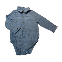 Load image into Gallery viewer, Boys Cat &amp; Jack, lightweight cotton shirtall / romper, EUC, size 1-2,  