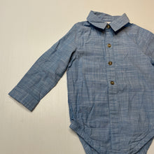 Load image into Gallery viewer, Boys Cat &amp; Jack, lightweight cotton shirtall / romper, EUC, size 1-2,  