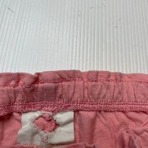 Girls pink, cotton shorts, elasticated, GUC, size 2,  