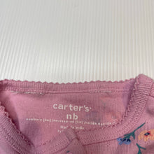 Load image into Gallery viewer, Girls Carters, floral cotton coverall / romper, GUC, size 0000,  