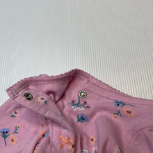 Load image into Gallery viewer, Girls Carters, floral cotton coverall / romper, GUC, size 0000,  