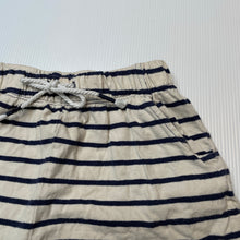 Load image into Gallery viewer, Girls Brilliant Basics, navy stripe cotton shorts, elasticated, GUC, size 6,  