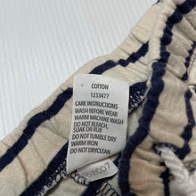 Load image into Gallery viewer, Girls Brilliant Basics, navy stripe cotton shorts, elasticated, GUC, size 6,  