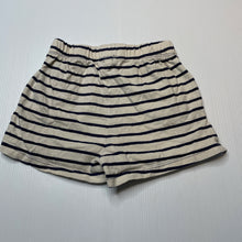 Load image into Gallery viewer, Girls Brilliant Basics, navy stripe cotton shorts, elasticated, GUC, size 6,  