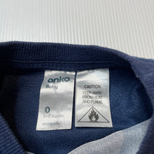 Load image into Gallery viewer, Boys Anko, soft fleece pyjama top, GUC, size 0,  