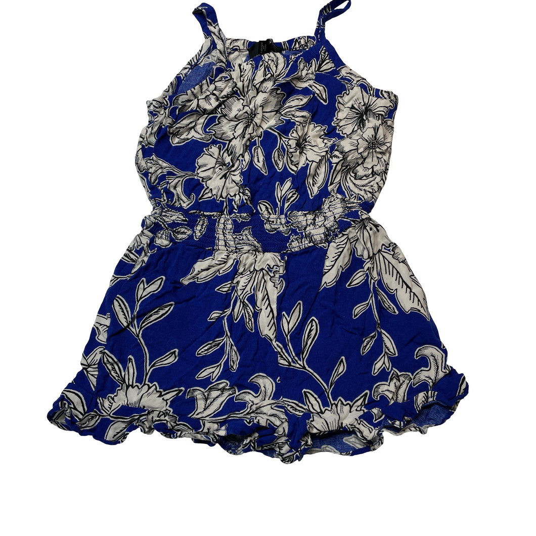 Girls Bardot Junior, floral lightweight viscose summer playsuit, GUC, size 3,  