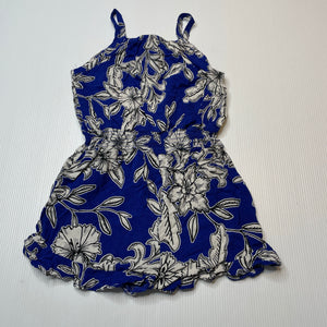 Girls Bardot Junior, floral lightweight viscose summer playsuit, GUC, size 3,  