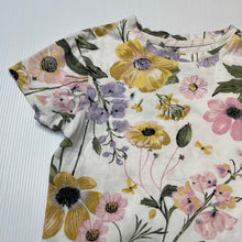 Load image into Gallery viewer, Girls H&amp;M, floral lightweight cotton tee / top, GUC, size 2,  