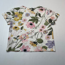 Load image into Gallery viewer, Girls H&amp;M, floral lightweight cotton tee / top, GUC, size 2,  