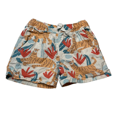 Boys Seed, cotton shorts, elasticated, tigers, GUC, size 2,  
