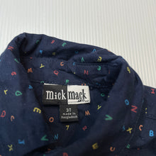Load image into Gallery viewer, Boys Mic Mac, navy lightweight cotton short sleeve shirt, EUC, size 3,  