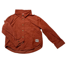 Load image into Gallery viewer, Boys Jack &amp; Milly, corduroy cotton long sleeve shirt, poppers, EUC, size 4,  
