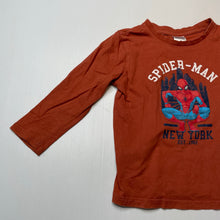 Load image into Gallery viewer, Boys Marvel, Spiderman cotton long sleeve tee / top, FUC, size 4,  