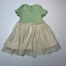 Load image into Gallery viewer, Girls Baby Fresh, spliced ribbed / tulle dress, FUC, size 3, L: 48cm