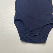 Load image into Gallery viewer, Unisex H&amp;M, navy organic cotton singletsuit / romper, GUC, size 2,  