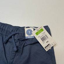 Load image into Gallery viewer, Boys Sprout, blue cotton shorts, elasticated, NEW, size 1,  