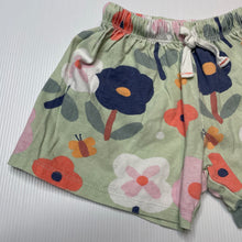 Load image into Gallery viewer, Girls Jack &amp; Milly, floral cotton pyjama shorts, wash fade, FUC, size 2,  