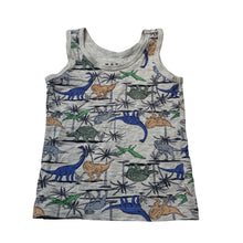 Load image into Gallery viewer, Boys MAXX, stretchy singlet top, dinosaurs, GUC, size 1-2,  