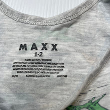 Load image into Gallery viewer, Boys MAXX, stretchy singlet top, dinosaurs, GUC, size 1-2,  