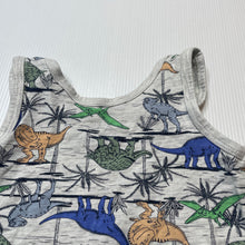 Load image into Gallery viewer, Boys MAXX, stretchy singlet top, dinosaurs, GUC, size 1-2,  