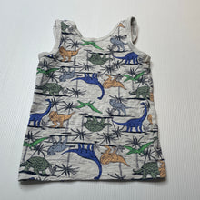 Load image into Gallery viewer, Boys MAXX, stretchy singlet top, dinosaurs, GUC, size 1-2,  