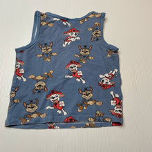 Load image into Gallery viewer, Boys Nickelodeon, Paw Patrol stretchy singlet top, FUC, size 1-2,  