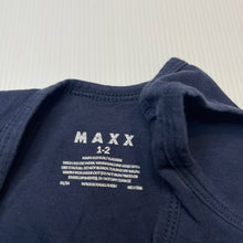 Load image into Gallery viewer, Boys MAXX, navy stretchy singlet top, GUC, size 1-2,  