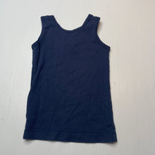 Load image into Gallery viewer, Boys MAXX, navy stretchy singlet top, GUC, size 1-2,  