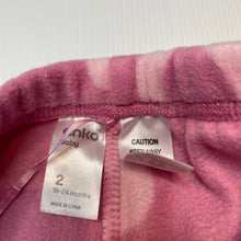 Load image into Gallery viewer, Girls Anko, floral fleece pyjama pants / bottoms, GUC, size 2,  