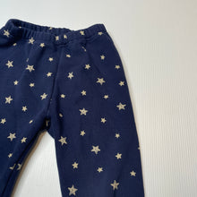 Load image into Gallery viewer, Girls Uniqlo, navy fleece lined pants, elasticated, FUC, size 2,  