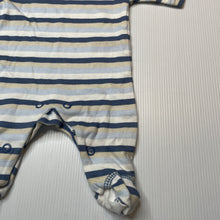 Load image into Gallery viewer, Boys KIDS GARDEN, striped cotton coverall / romper, EUC, size 0000,  