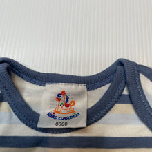 Load image into Gallery viewer, Boys KIDS GARDEN, striped cotton coverall / romper, EUC, size 0000,  