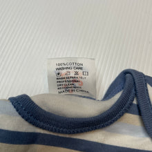 Load image into Gallery viewer, Boys KIDS GARDEN, striped cotton coverall / romper, EUC, size 0000,  