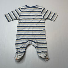 Load image into Gallery viewer, Boys KIDS GARDEN, striped cotton coverall / romper, EUC, size 0000,  