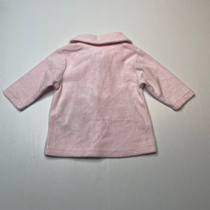 Girls Baby Baby, embroidered velour long sleeve top, EUC, size 000,  