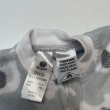 Load image into Gallery viewer, Unisex Dymples, soft fleece zip coverall / romper, EUC, size 0000,  