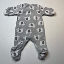 Load image into Gallery viewer, Unisex Dymples, soft fleece zip coverall / romper, EUC, size 0000,  