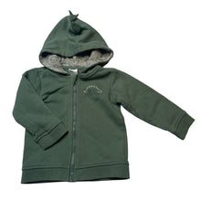 Load image into Gallery viewer, Boys Anko, fleece lined zip hoodie sweater, dinosaur, FUC, size 1,  