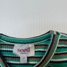 Load image into Gallery viewer, Girls Seed, ribbed stretchy long sleeve top, GUC, size 2,  