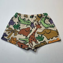 Load image into Gallery viewer, Unisex H&amp;M, cotton shorts, elasticated, animals, EUC, size 0,  