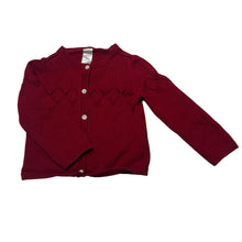Load image into Gallery viewer, Girls Carters, knitted cotton cardigan, EUC, size 1-2,  