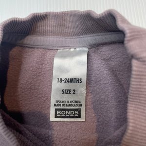 Girls Bonds, stretchy fleece lined sweater / jumper, GUC, size 2,  