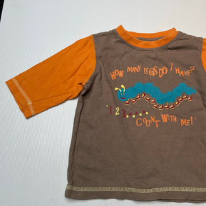 Boys Minipie, cotton long sleeve tee / top, FUC, size 1,  