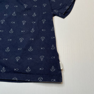 Boys Sprout, navy cotton tee / top, GUC, size 1,  
