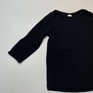 Unisex Bonds, black stretchy long sleeve top, EUC, size 1,  